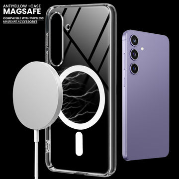 Colored Transparent Anti-Yellowing Magnetic Accessory Support Case For Samsung A16 5G