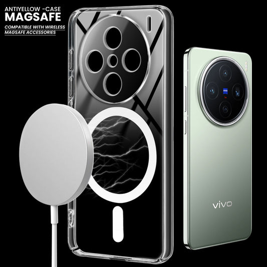 Crystal Clear Hard Back Anti-Yellowing with MagSafe Compatibility Phone Case For Vivo X200 5G