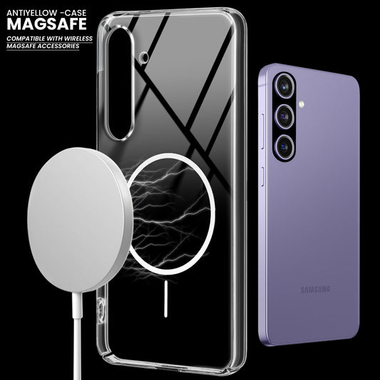 Crystal Clear Hard Back Anti-Yellowing with MagSafe Compatibility Phone Case For Samsung A56 5G