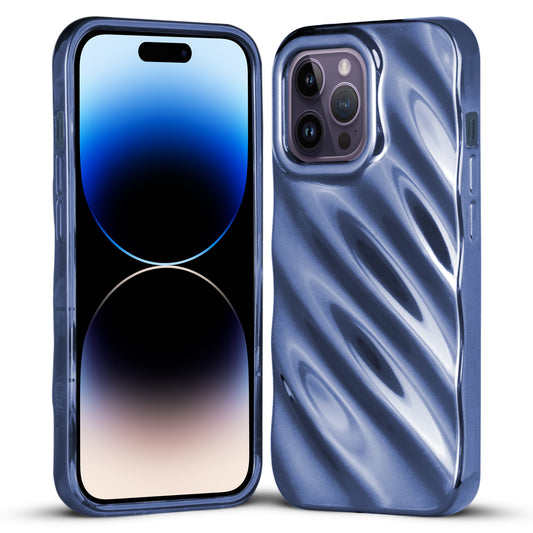 Wave Shiny Back Case for Apple iPhone 14 Pro