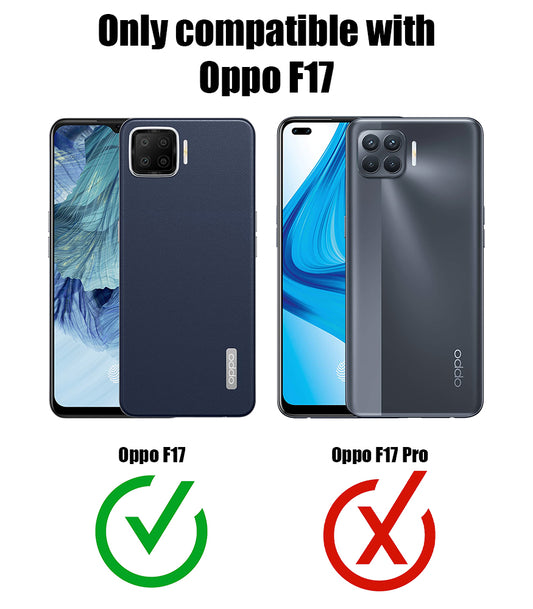 Silicone Border Transparent Back Cover for Oppo F17