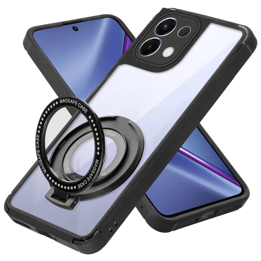 Silicone Grip Clear Case Ring Holder Kickstand For Oppo K13 5G