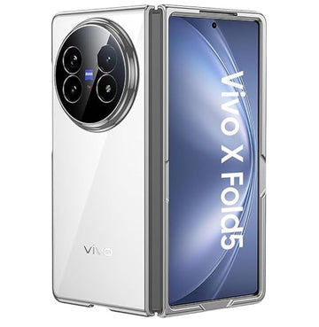 Crystal Clear Hard Anti-Yellow Transparent Back Cover Case For Vivo X Fold 5