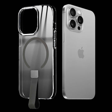 Exquisite MagSafe Transparent Case for Apple iPhone 15 Pro Max with Strap , Hard Back Cover with Long Lasting Anti Yellowing Protection