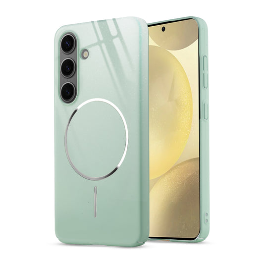 Smooth & Shiny Glossy Hard Back Cover Case For Samsung S25 5G With Magsafe Support