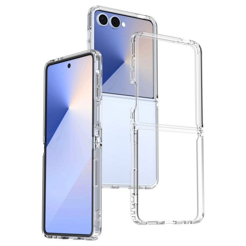 Crystal Clear Hard Anti-Yellow Transparent Back Cover Case For Samsung Z Flip 7