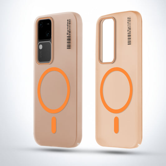 Elegant Colorful Frosted Matte Back With MagSafe Support Back Case For Vivo V30 5G