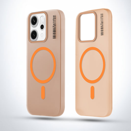 Elegant Colorful Frosted Matte Back With MagSafe Support Back Case For Oppo Reno 14 Pro 5G
