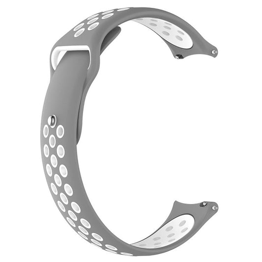 Comfort Fit Breathable Dotted Dual-Tone Silicone Watch Strap - (Only Strap)
