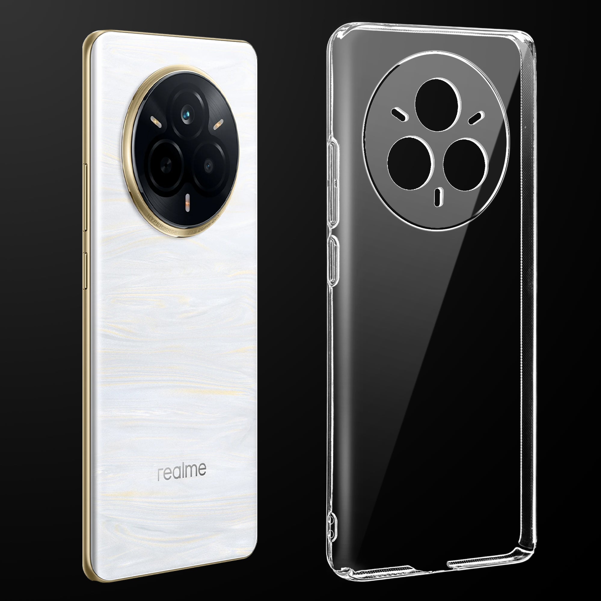 Crystal Clear Hard Back Anti-Yellowing Phone Case For Realme 14 Pro Plus 5G