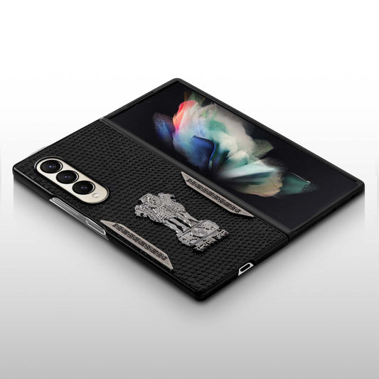 Designer Back Case Inspired by Satyamev Jayate, Textured Surface & Soft Inner Fabric for Samsung Z Fold 3