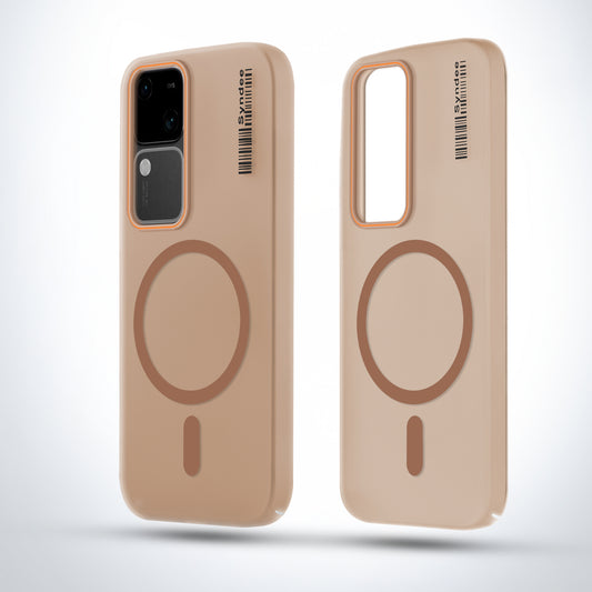 Elegant Colorful Frosted Matte Back With MagSafe Support Back Case For Vivo V30 5G