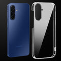 Transparent anti-yellow hard back case fitted on Samsung A17 5G showing full back coverage and camera protection