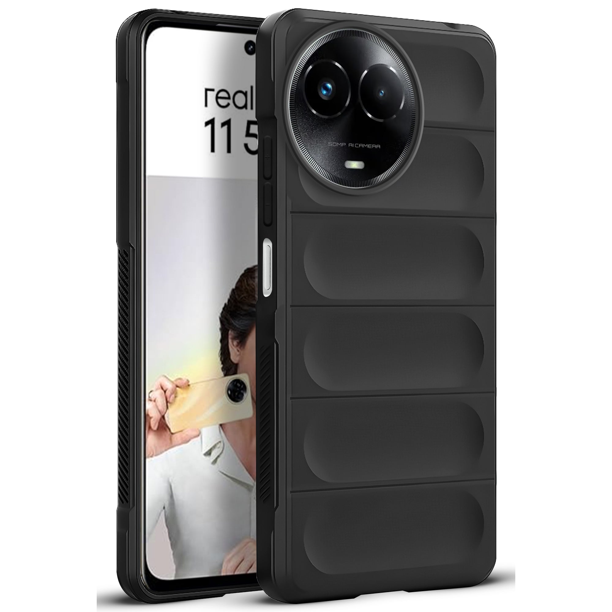 Liquid Silicone Comfort Grip Soft Touch Matte TPU Case for  Realme 11 5G