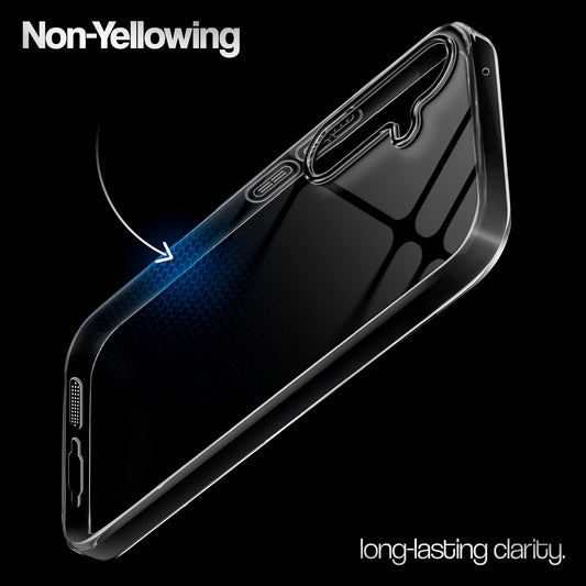 Crystal Clear Colorful Camera Ring Back Case for Samsung S23 FE 5G