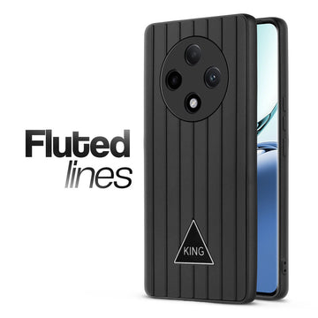 Glossy Matte Line Texture Back Cover for Oppo F27 Pro 5G
