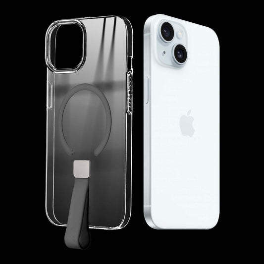 Exquisite MagSafe Transparent Case for Apple iPhone 14 with Strap , Hard Back Cover with Long Lasting Anti Yellowing Protection