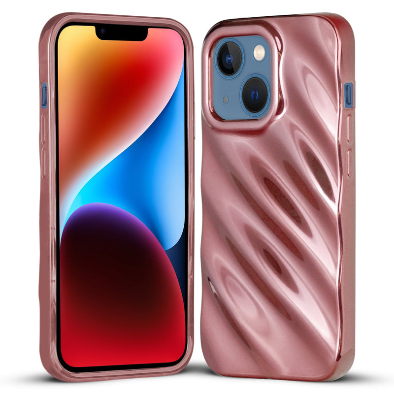 Wave Shiny Back Case for Apple iPhone 14 Plus