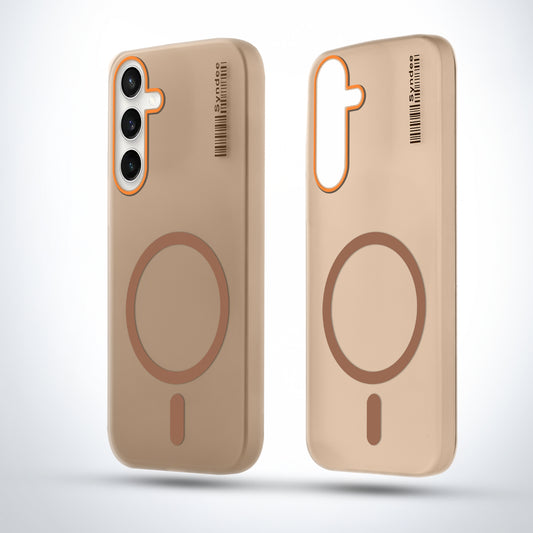 Elegant Colorful Frosted Matte Back With MagSafe Support Back Case For Samsung S24 5G