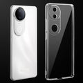 Transparent anti-yellow hard back case fitted on iQOO Z10R 5G showing full back coverage and camera protection