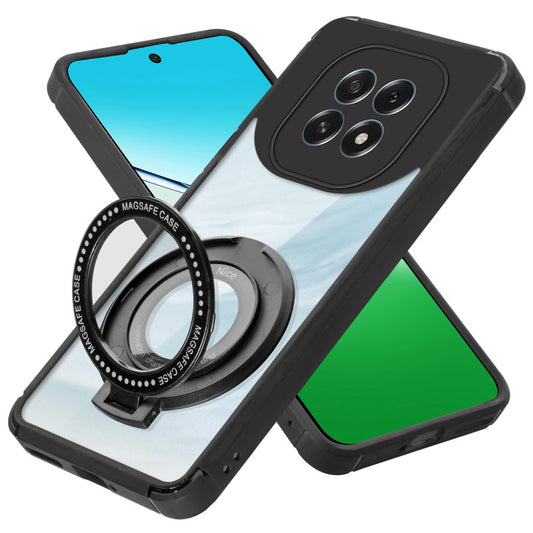 Silicone Grip Clear Case Ring Holder Kickstand For Oppo F29 5G