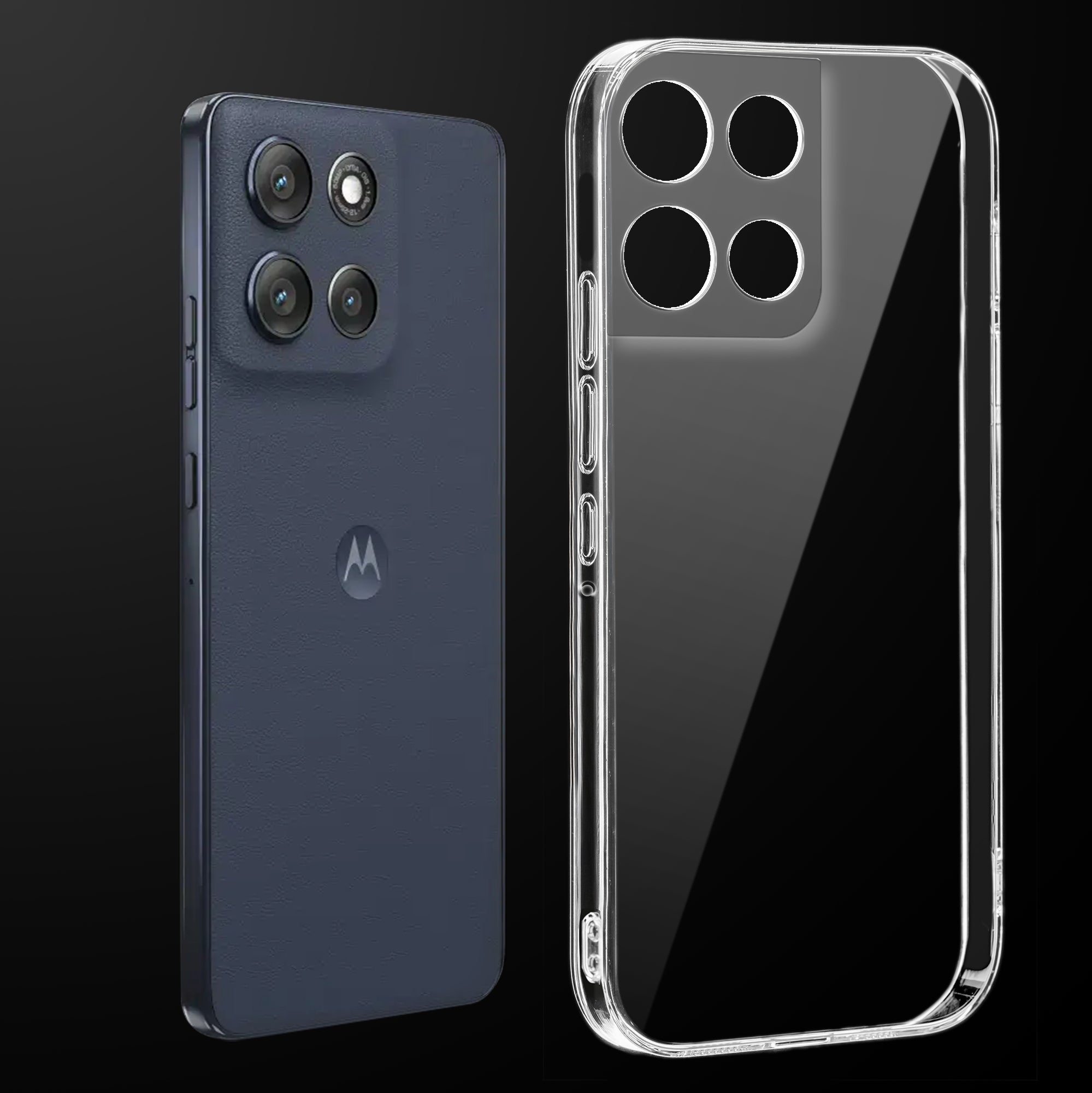 Crystal Clear Hard Back Anti-Yellowing Phone Case For Motorola G86 Power 5G
