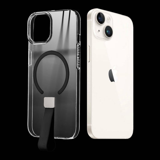 Exquisite MagSafe Transparent Case for Apple iPhone 13 with Strap , Hard Back Cover with Long Lasting Anti Yellowing Protection