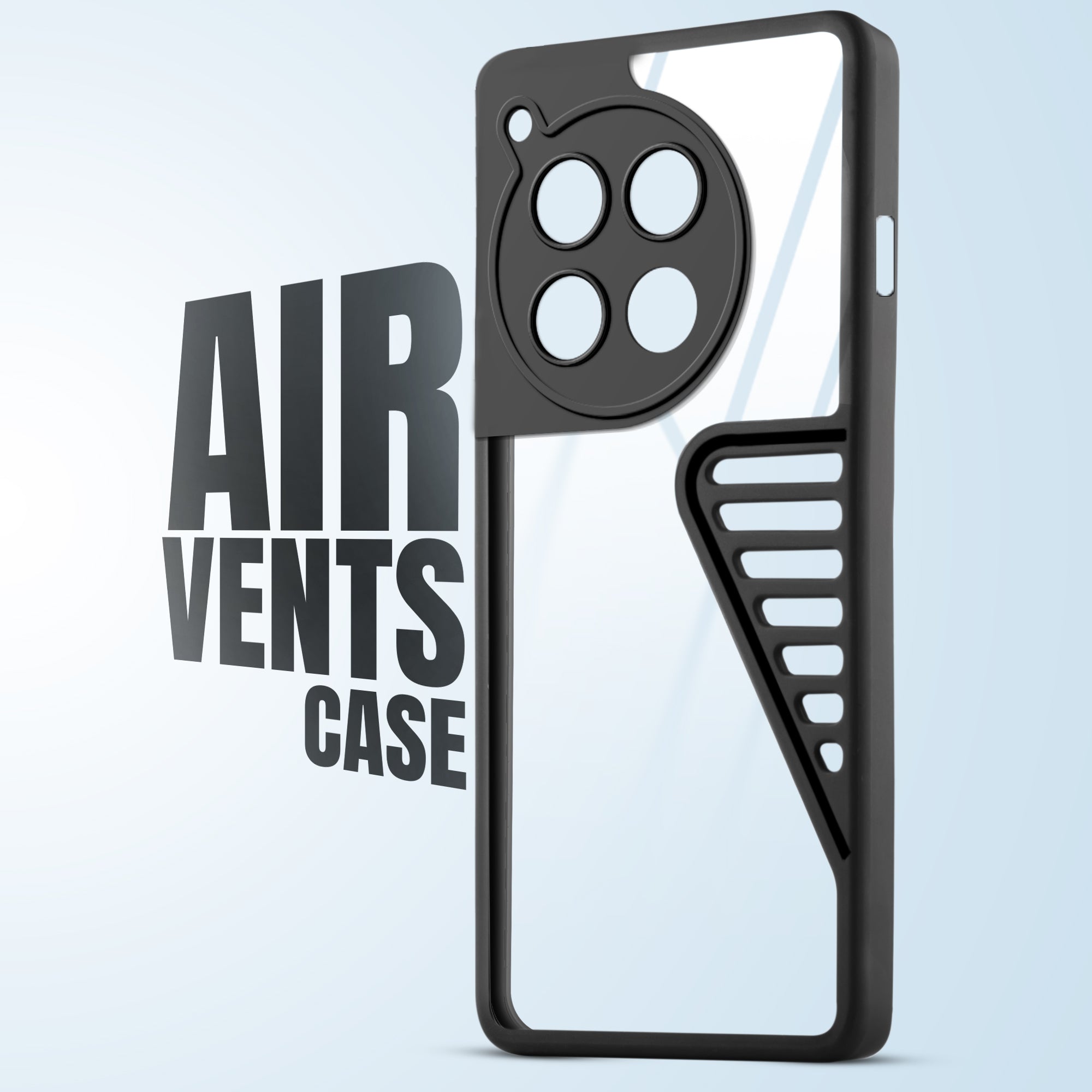 Heat Dissipation Holes Drop-Proof Back Cover for OnePlus 12R 5G