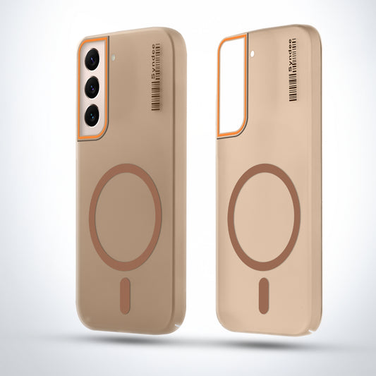 Elegant Frosted Matte Slim Back With MagSafe Support Back Case For Samsung S22 5G