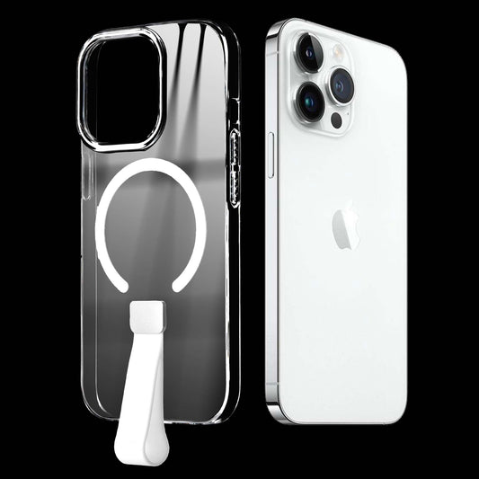 Exquisite MagSafe Transparent Case for Apple iPhone 14 Pro with Strap , Hard Back Cover with Long Lasting Anti Yellowing Protection