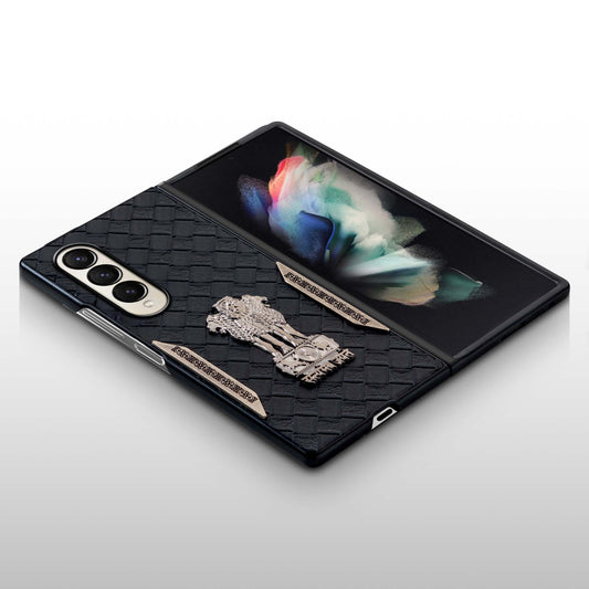 Designer Back Case Inspired by Satyamev Jayate, Textured Surface & Soft Inner Fabric for Samsung Z Fold 3