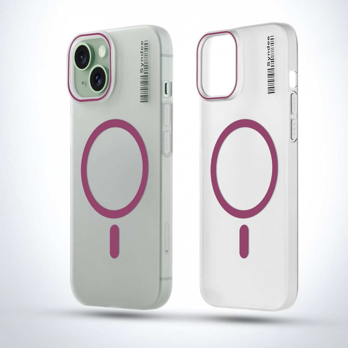 Frosted Sleek Matte Wireless Charging Support Back Cover Case For Apple iPhone 15 Plus With Raised Camera Protection