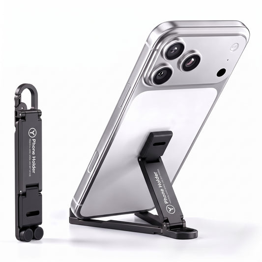 Foldable Metal Phone Stand with 180° Adjustable Viewing & Portable Design