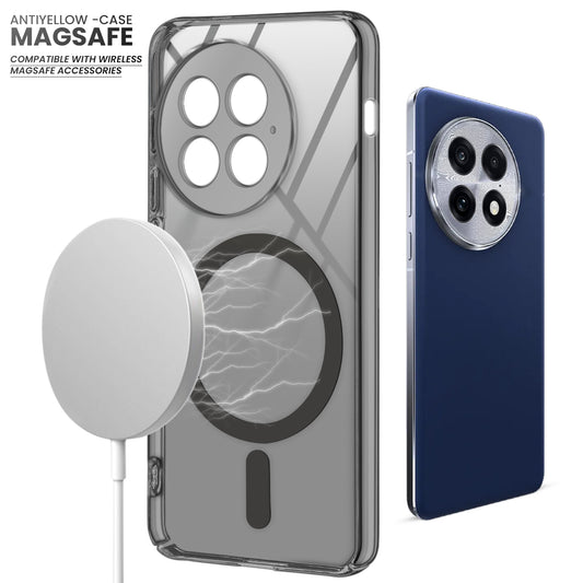 Crystal Clear Hard Back Anti-Yellowing with MagSafe Compatibility Phone Case For OnePlus 13 5G