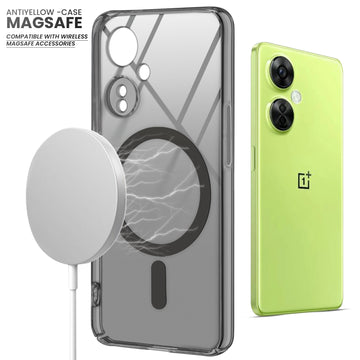 Colored Transparent Anti-Yellowing Magsafe Case For OnePlus Nord CE 3 Lite 5G