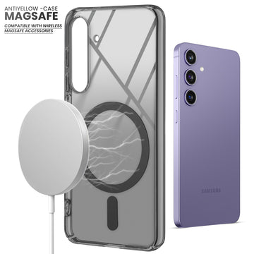 Crystal Clear Hard Back Anti-Yellowing with MagSafe Compatibility Phone Case For Samsung S23 FE 5G