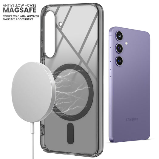 Crystal Clear Hard Back Anti-Yellowing with MagSafe Compatibility Phone Case For Samsung S25 5G
