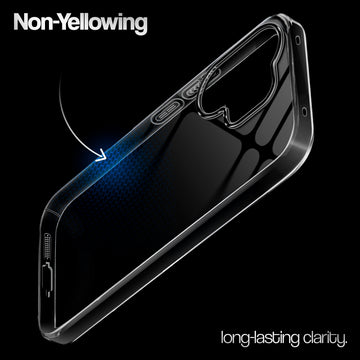 Crystal Clear Anti-Yellow Transparent Back Cover Case With Camera Ring Protection for Vivo V60e 5G