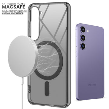 Crystal Clear Hard Back Anti-Yellowing with MagSafe Compatibility Phone Case For Samsung S23 5G