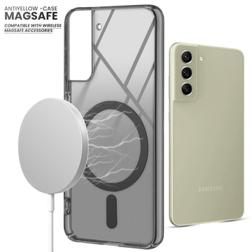 Crystal Clear Hard Back Anti-Yellowing with MagSafe Compatibility Phone Case For Samsung S21 FE 5G