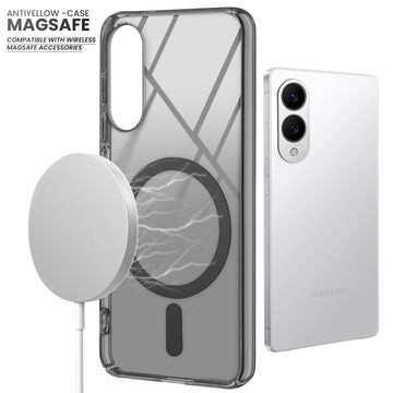 Crystal Clear Hard Back Anti-Yellowing with MagSafe Compatibility Phone Case For Samsung S25 Edge 5G