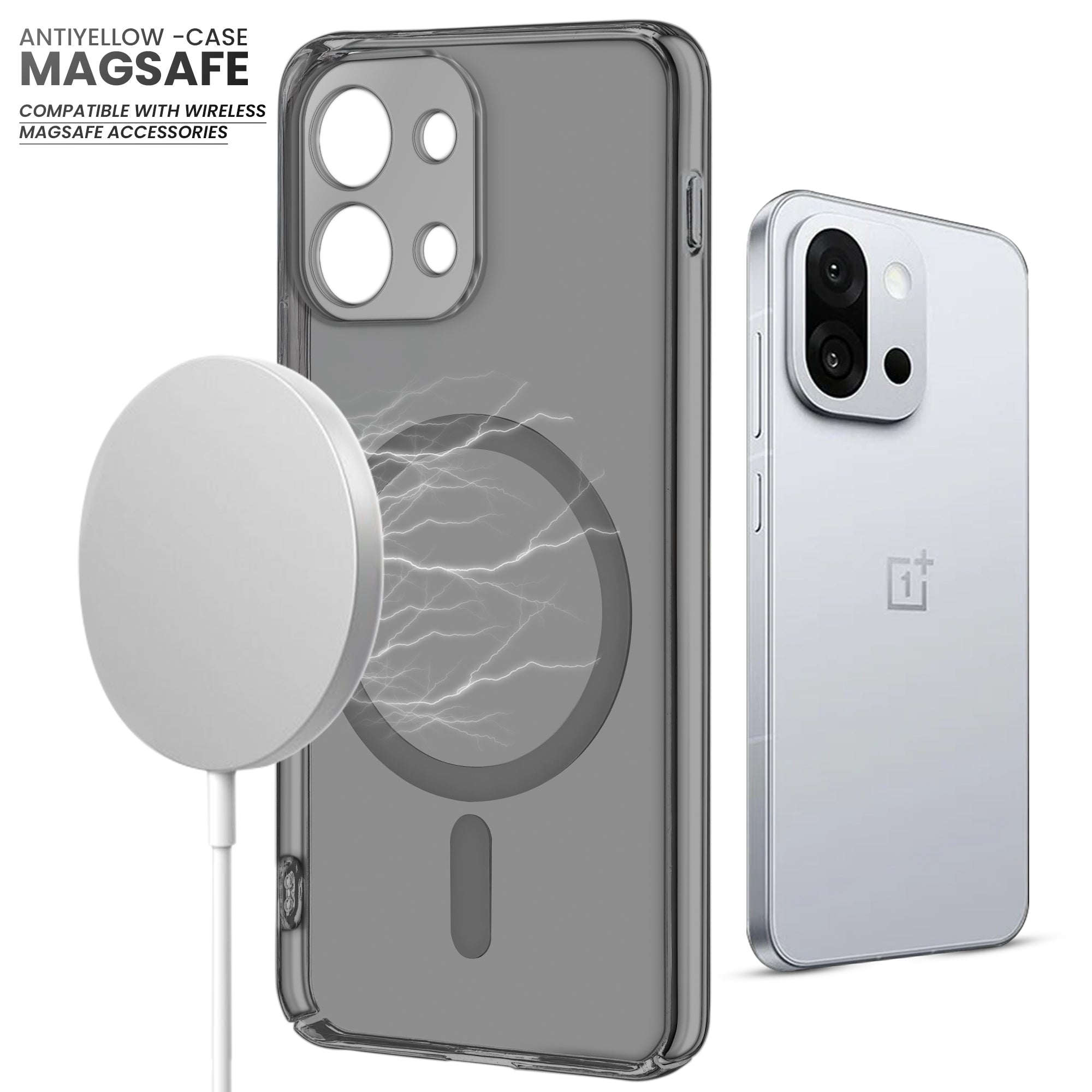 Crystal Clear Hard Back Anti-Yellowing with MagSafe Compatibility Phone Case For OnePlus 13S 5G