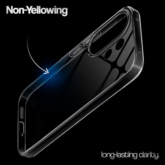 Crystal Clear Anti-Yellow Transparent Back Cover Case With Camera Ring Protection for Vivo X200 FE 5G