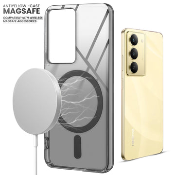 Crystal Clear Hard Back Anti-Yellowing with MagSafe Compatibility Phone Case For Realme Narzo 80x 5G