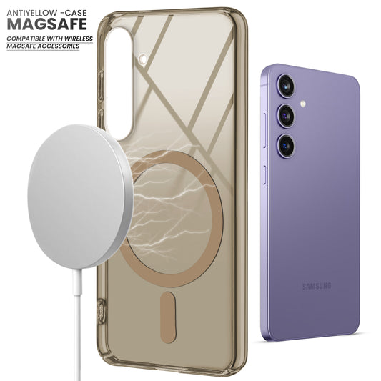 Crystal Clear Hard Back Anti-Yellowing with MagSafe Compatibility Phone Case For Samsung S23 FE 5G