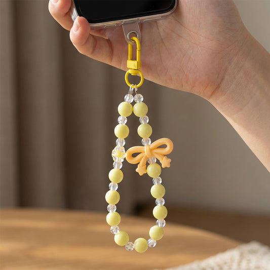 Phone Charm Star Bow With Bow Wrist Phone Lanyard