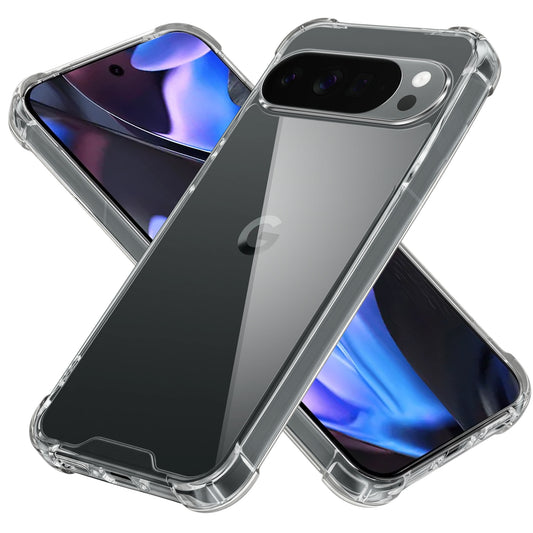 Transparent Shockproof Phone Back Cover Case With Raised Edges For Google Pixel 10 Pro XL 5G