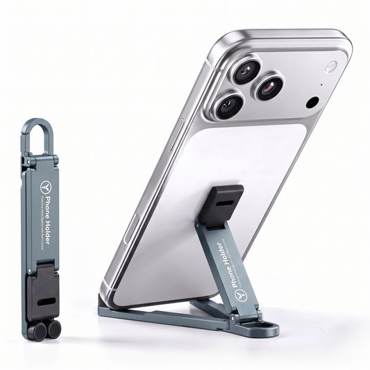 Foldable Metal Phone Stand with 180° Adjustable Viewing & Portable Design