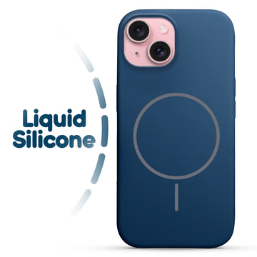 Cloud Feel Silicone Case for Apple iPhone 15 Plus – Supports Wireless Charging