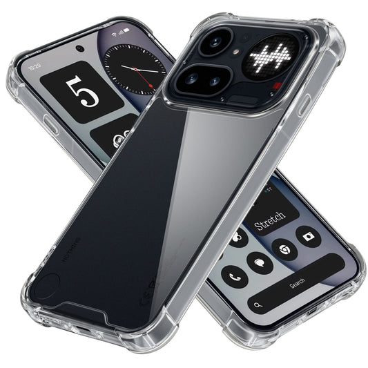 Shockproof Hybrid Transparent Phone Case For Nothing Phone 4A Pro 5G with Hard Back and Soft Bumper for Maximum Protection